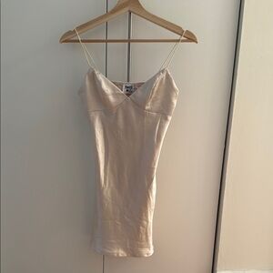 Princess Polly Cream Satin Dress